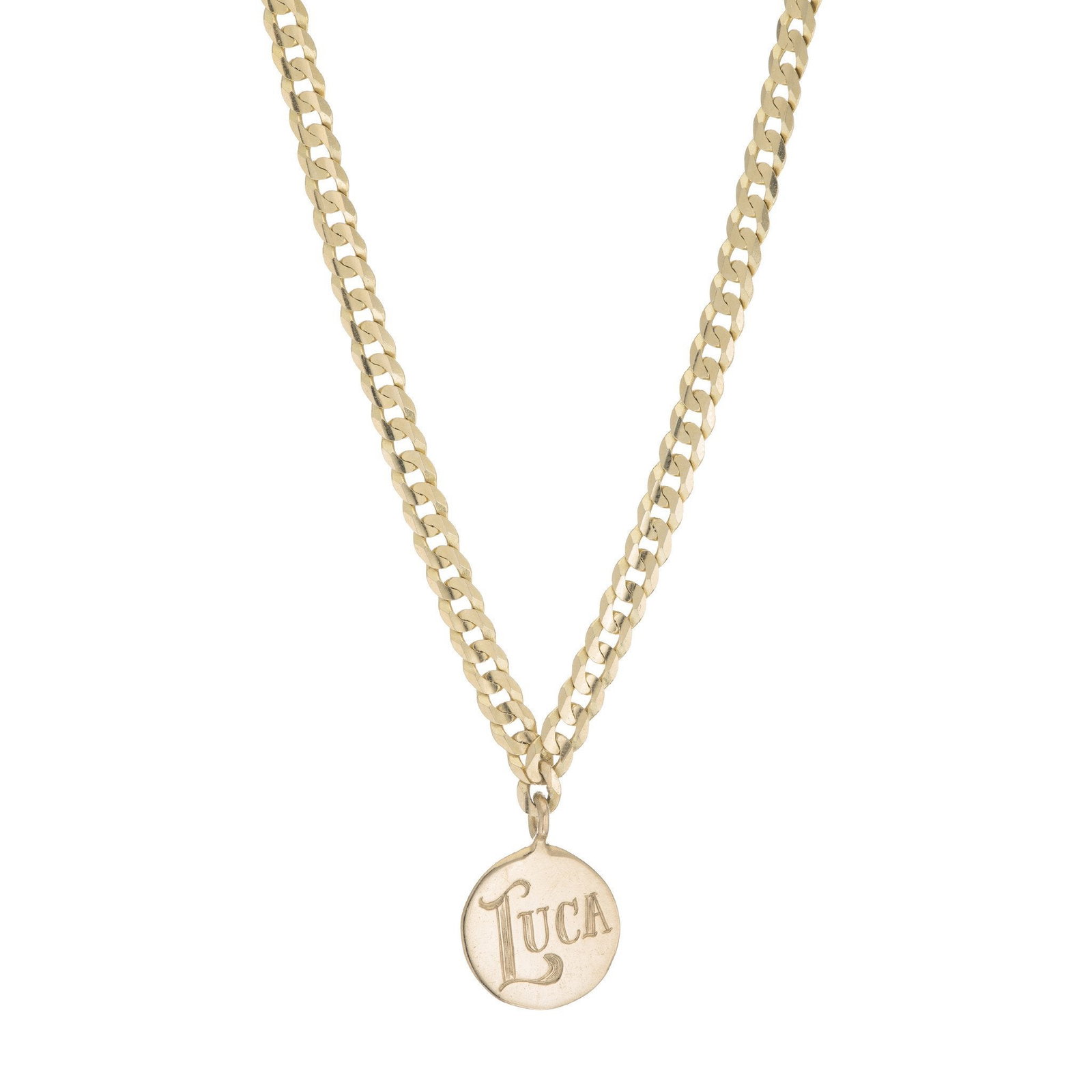 Image of Medallion Signet Necklace