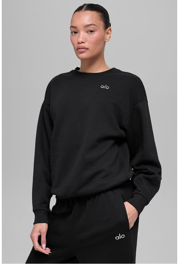 Accolade Crew Neck Pullover - Black - Black / XXS / Regular
