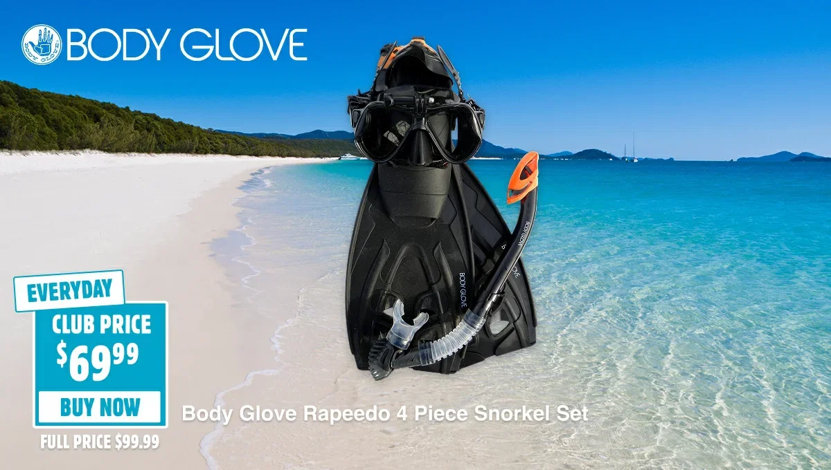 Body Glove Rapeedo 4 Piece Snorkel Set