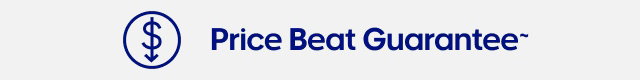 We wont be beaten on price with our Price Beat Guarantee