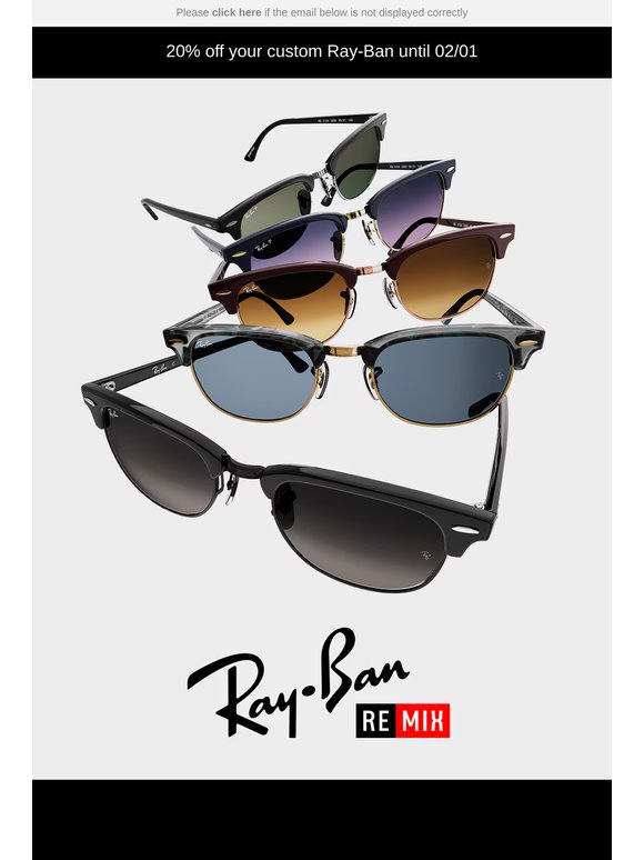 Ray Bans ✂️additional 20% off!! Ray-Ban Coupons: $20 Off Sitewide (Hand Tested Daily) main image 2