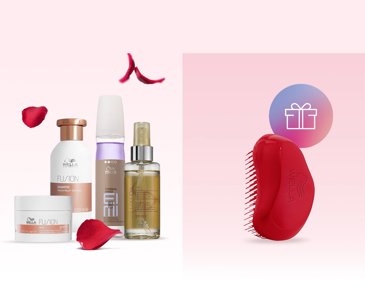 Una spazzola per capelli in regalo