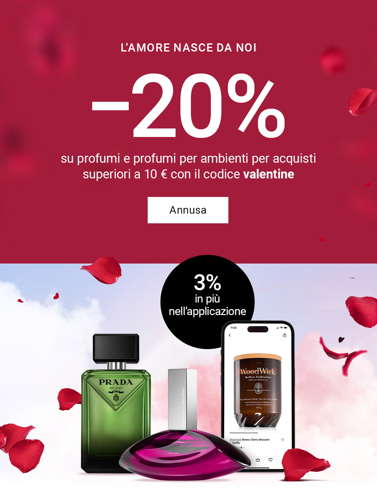 −20% su fragranze e profumi per ambienti