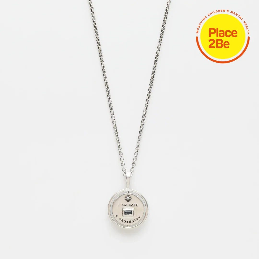 Image of Safe and Protected Spinning Coin Necklace