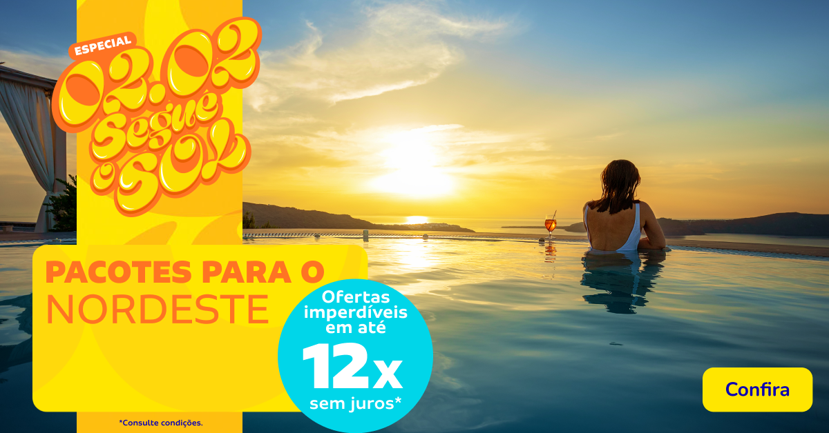 Pacotes para o Nordeste - Ofertas imperdíveis em até 12x sem juros