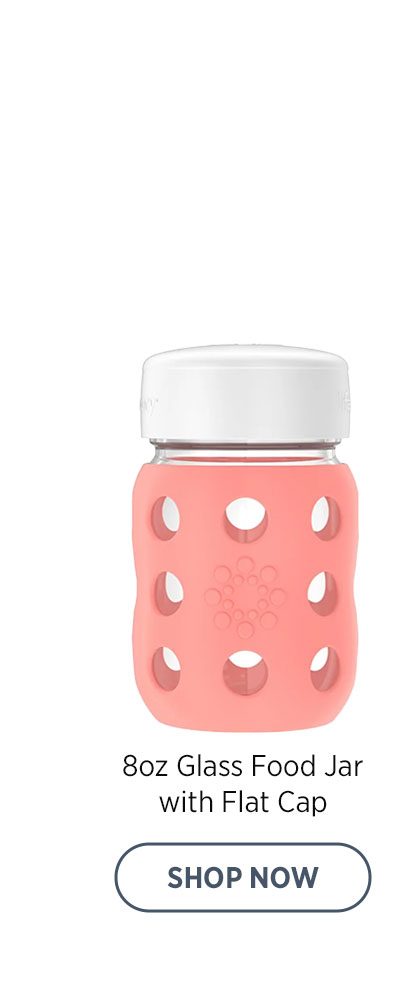 8oz Glass Food Jar with Flat Cap