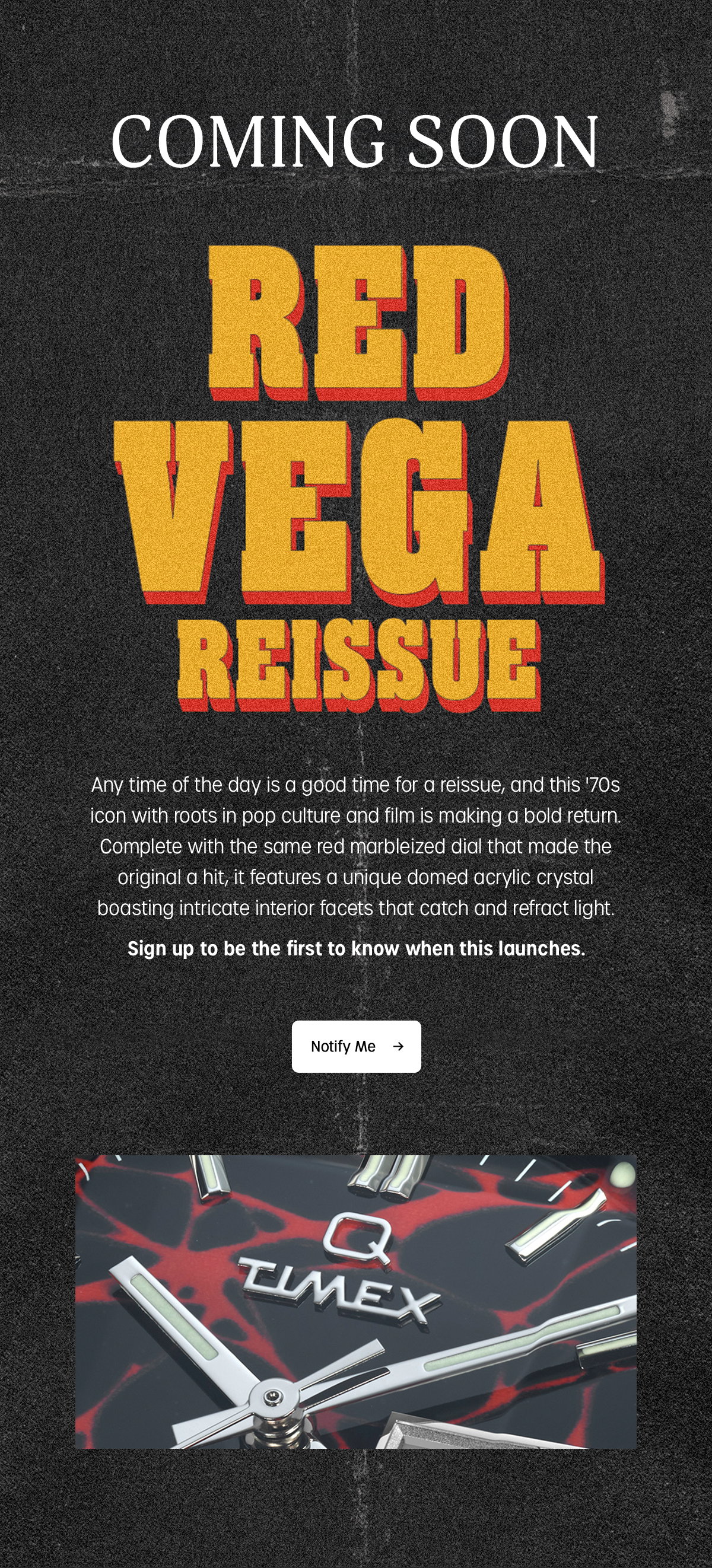 Notify Me (Red Vega Reissue) - Timex