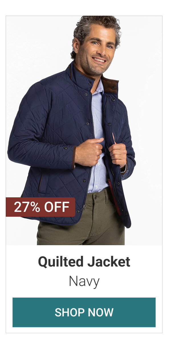 Navy Quilted Jacket