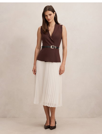 Bianca Woven Mix Knit Dress