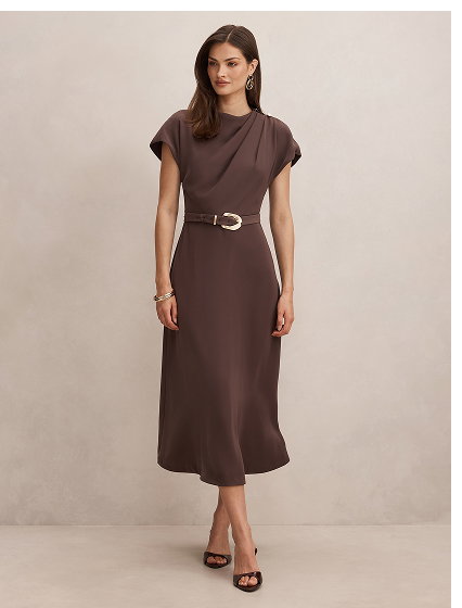 Kylee Button Neck Dress