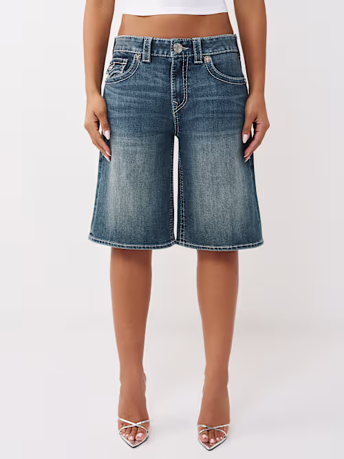 SHOP BIG T FLAP BAGGY DENIM JORT