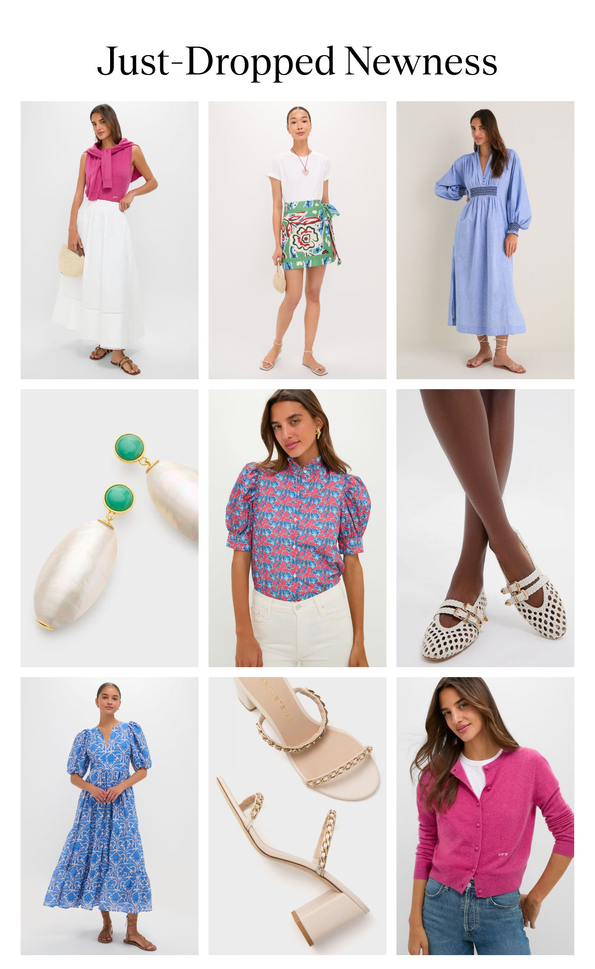 Just Dropped Newness 3x3 Grid