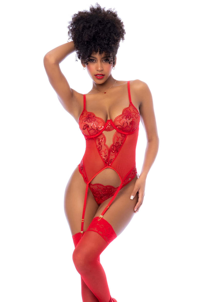 Image of Passionate Vibes Bustier Set