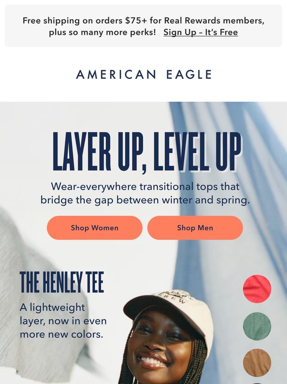 American Eagle: The wear-always layers you'll love 💗 | Milled