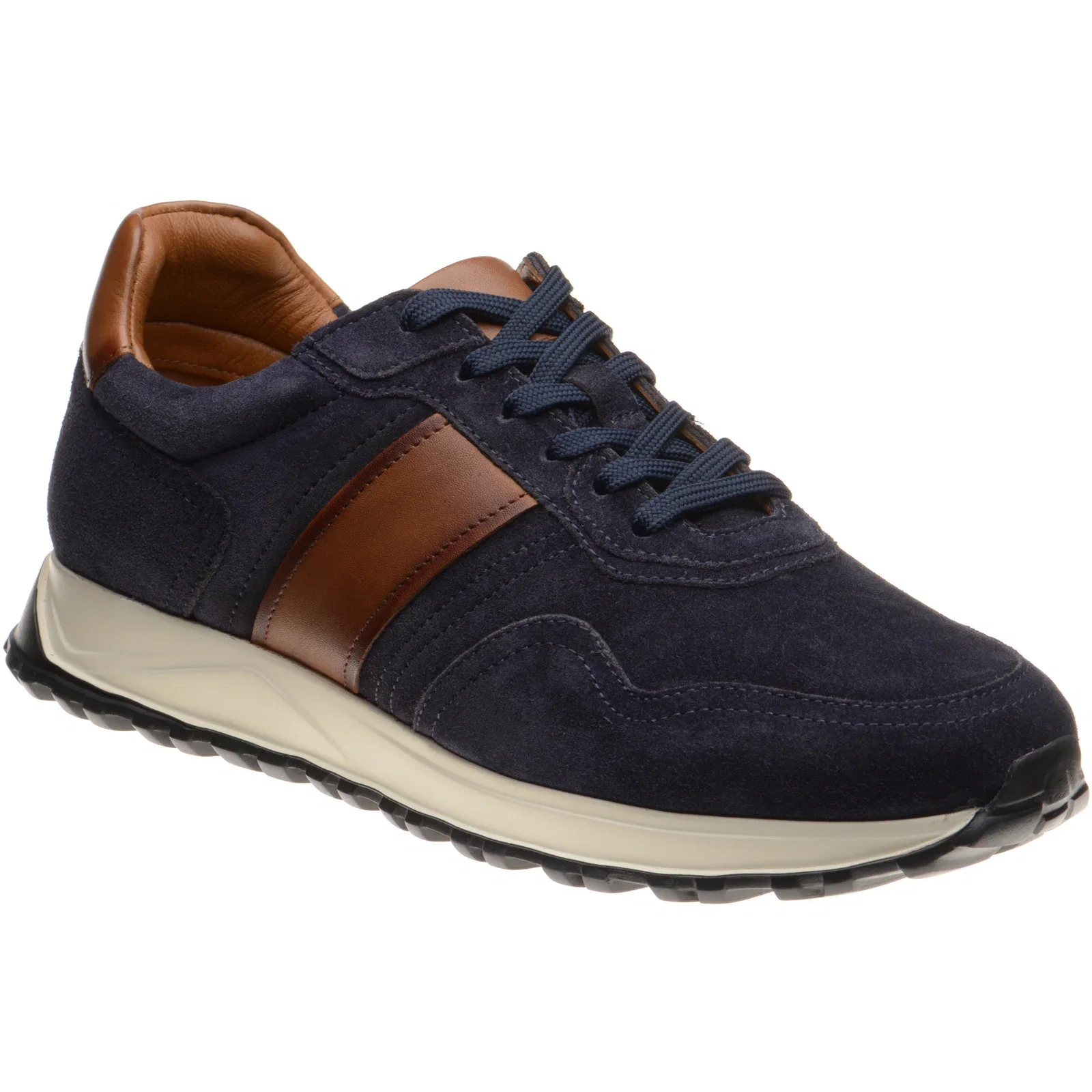 Image of Herring Brisbane in navy suede and tan