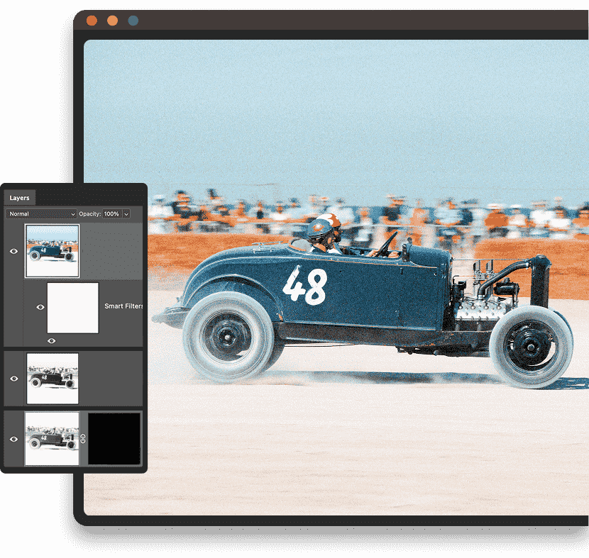 Streamlined editing inside Photoshop