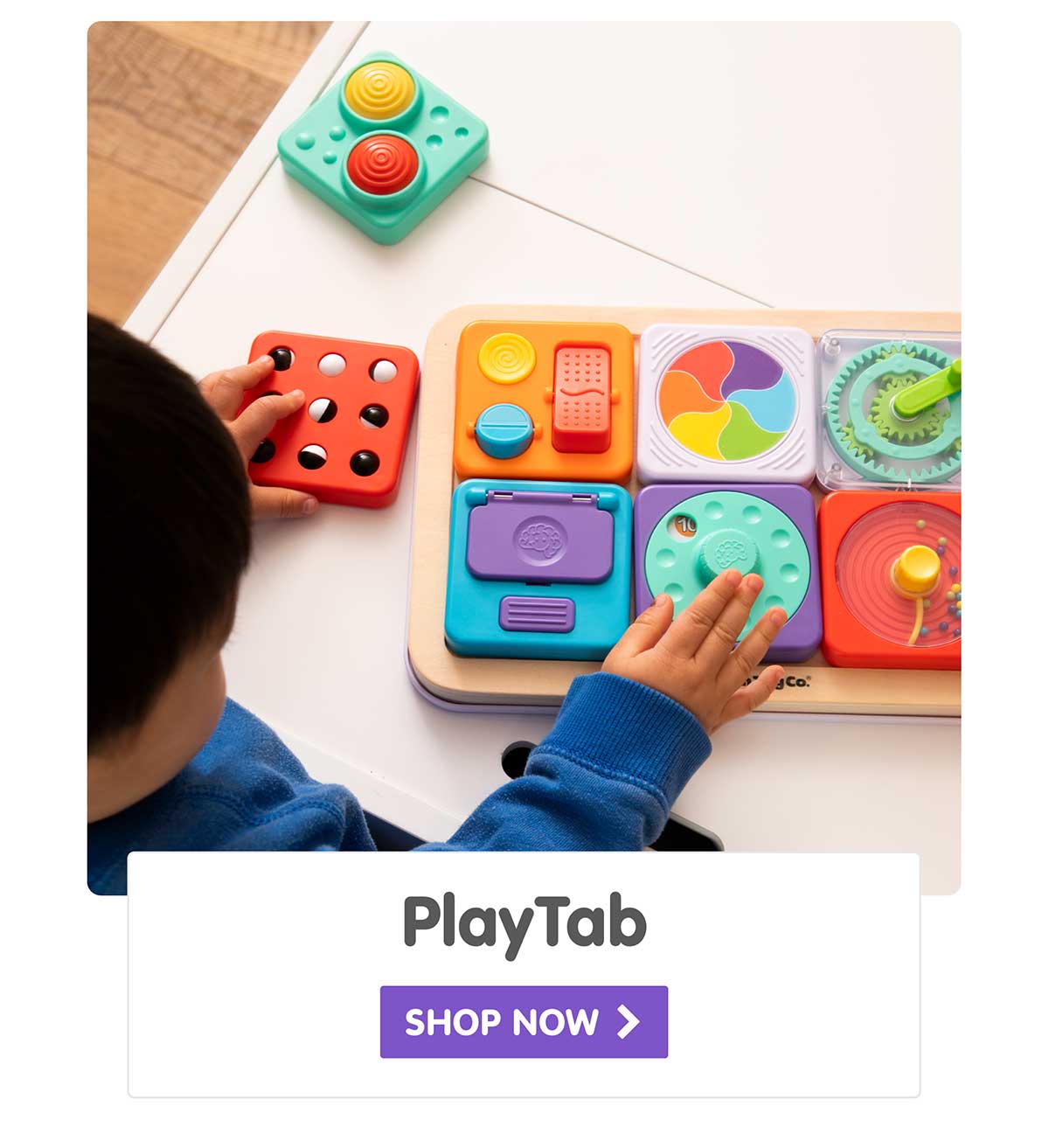 PlayTab - Modular, Sensory Activity Board for Babies and Toddlers - Shop Now