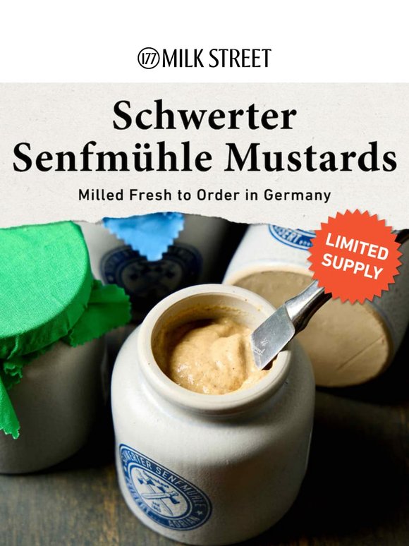 Milk Street Kitchen: Old-School German Mustards, Ground to Order | Milled