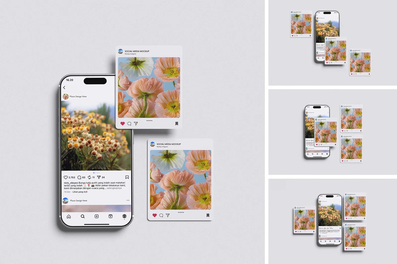 Social Media Instagram Mockup
