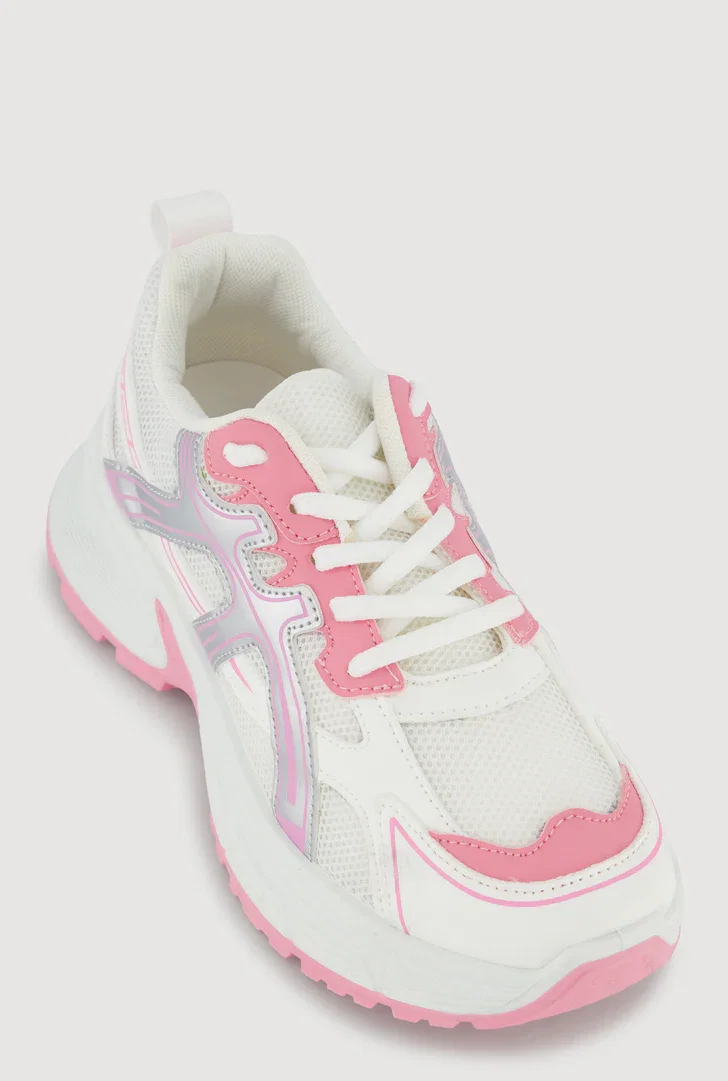 Lace Up Chunky Athletic Sneakers