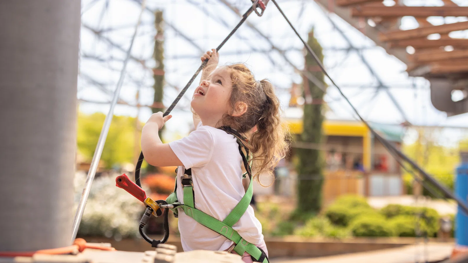 girl playing in serendome