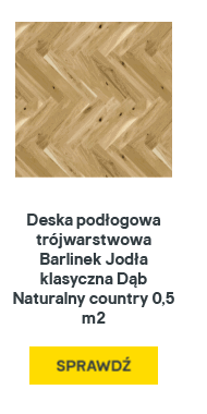 Deska podłogowa trójwarstwowa Barlinek Jodła klasyczna Dąb Naturalny country 0,5 m2