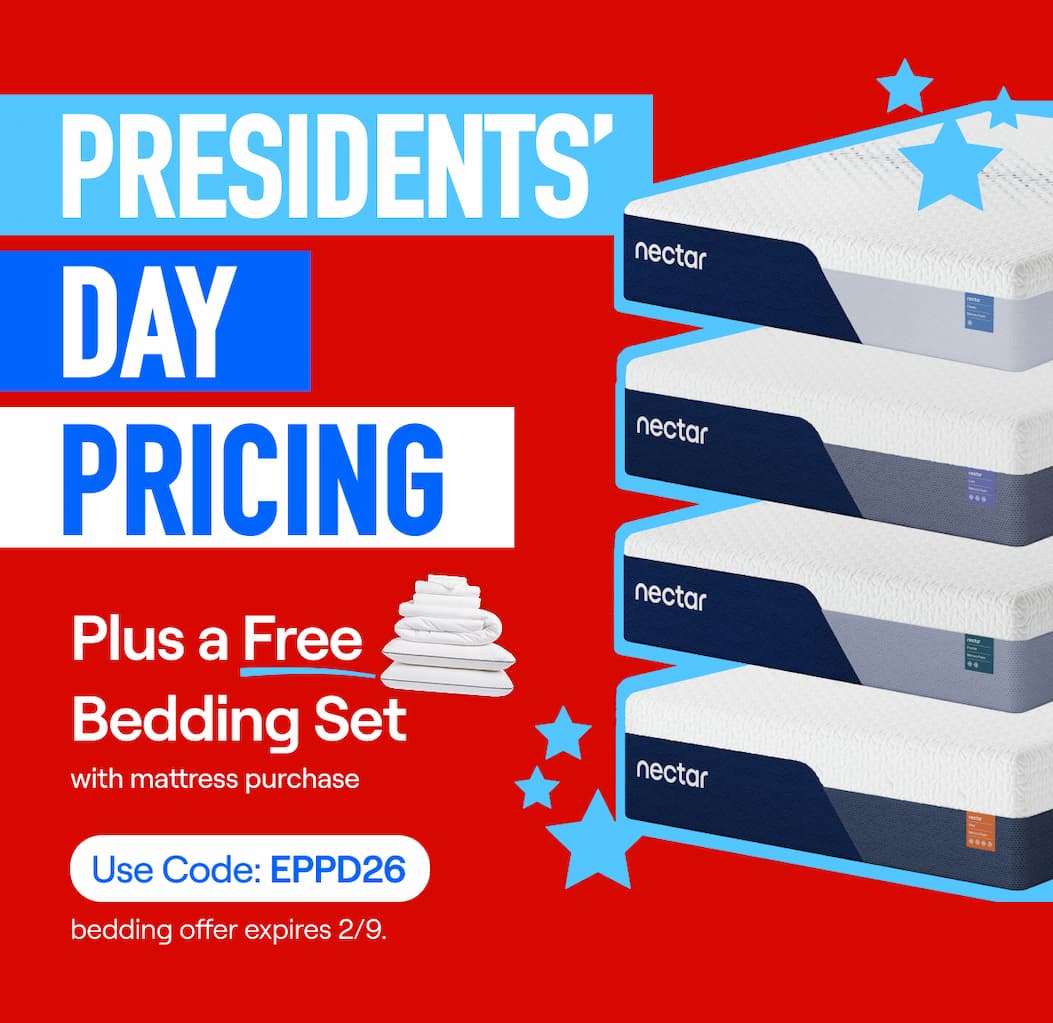 FREE Bedding Set with Mattress Purchase + Early Presidents' Day Pricing!