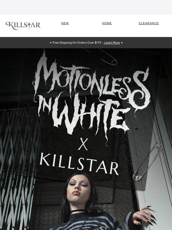 Killstar: KILLSTAR x Motionless In White | Milled