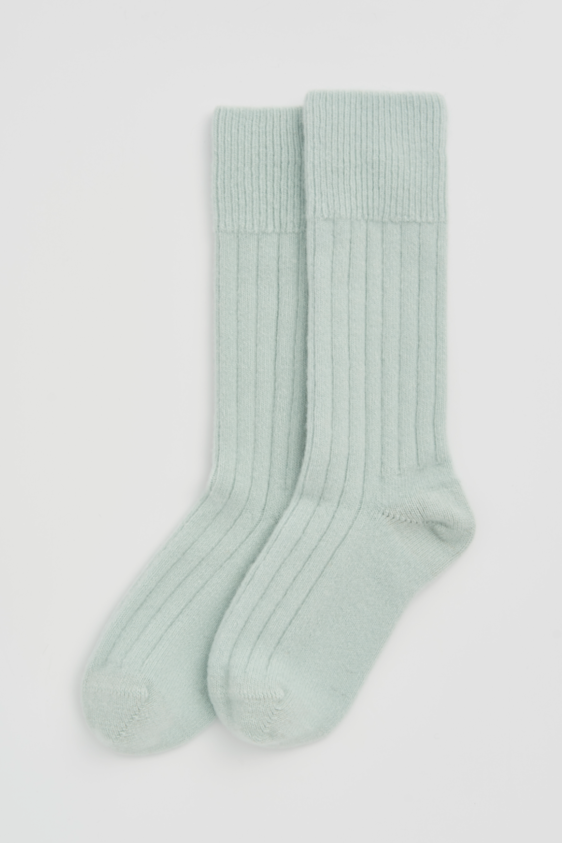 Winter Mint Merino Bed Socks