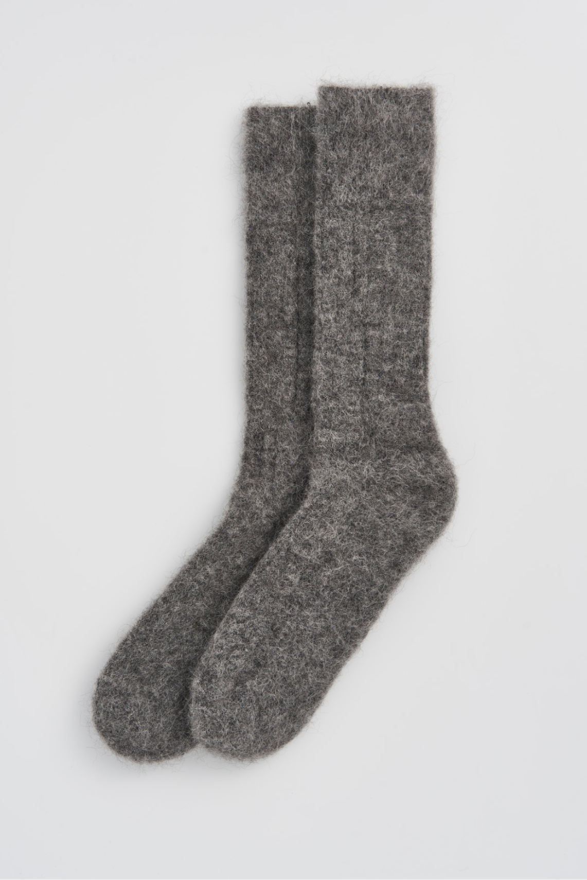 Smoke Grey Ultra Soft Alpaca Socks