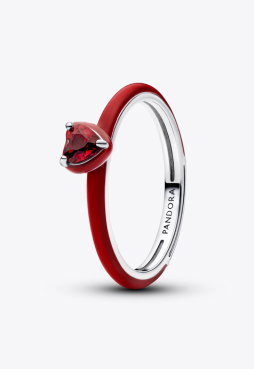 Red Chakra Heart Ring