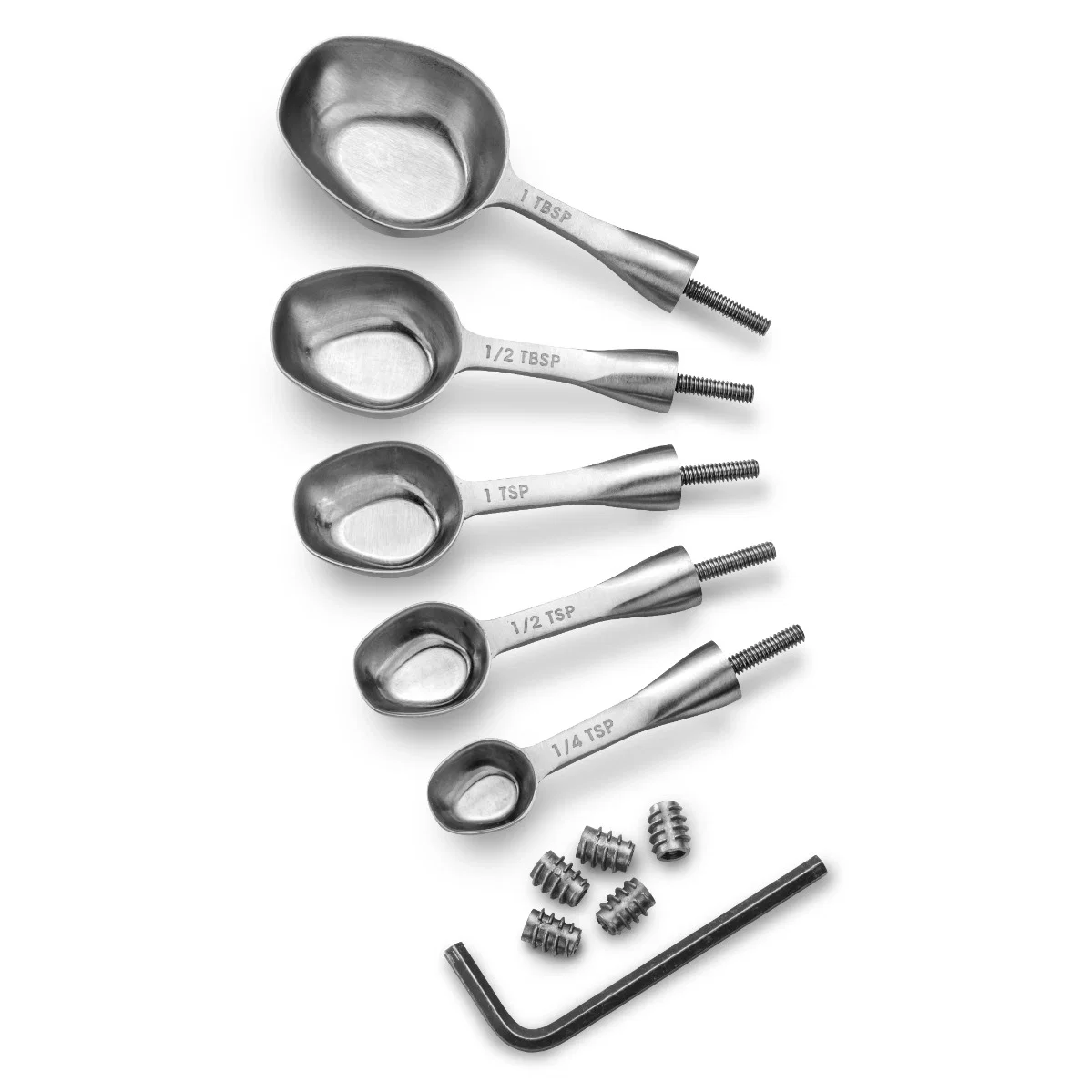 Rockler Measuring Spoon Turning Hardware Kit, 5-Piece