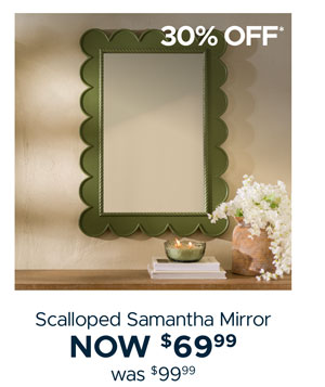 Scalloped Samantha Mirror