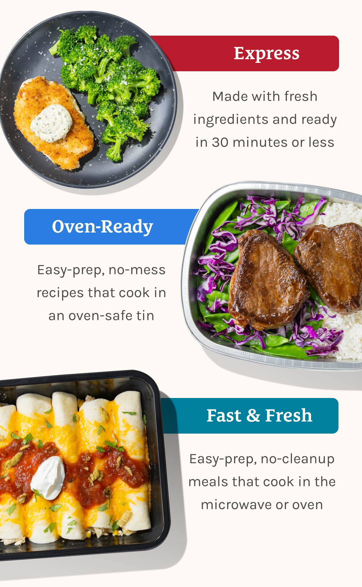 Express, Oven-Ready, Fast and Fresh