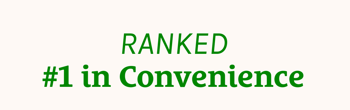 #1 in Convenience