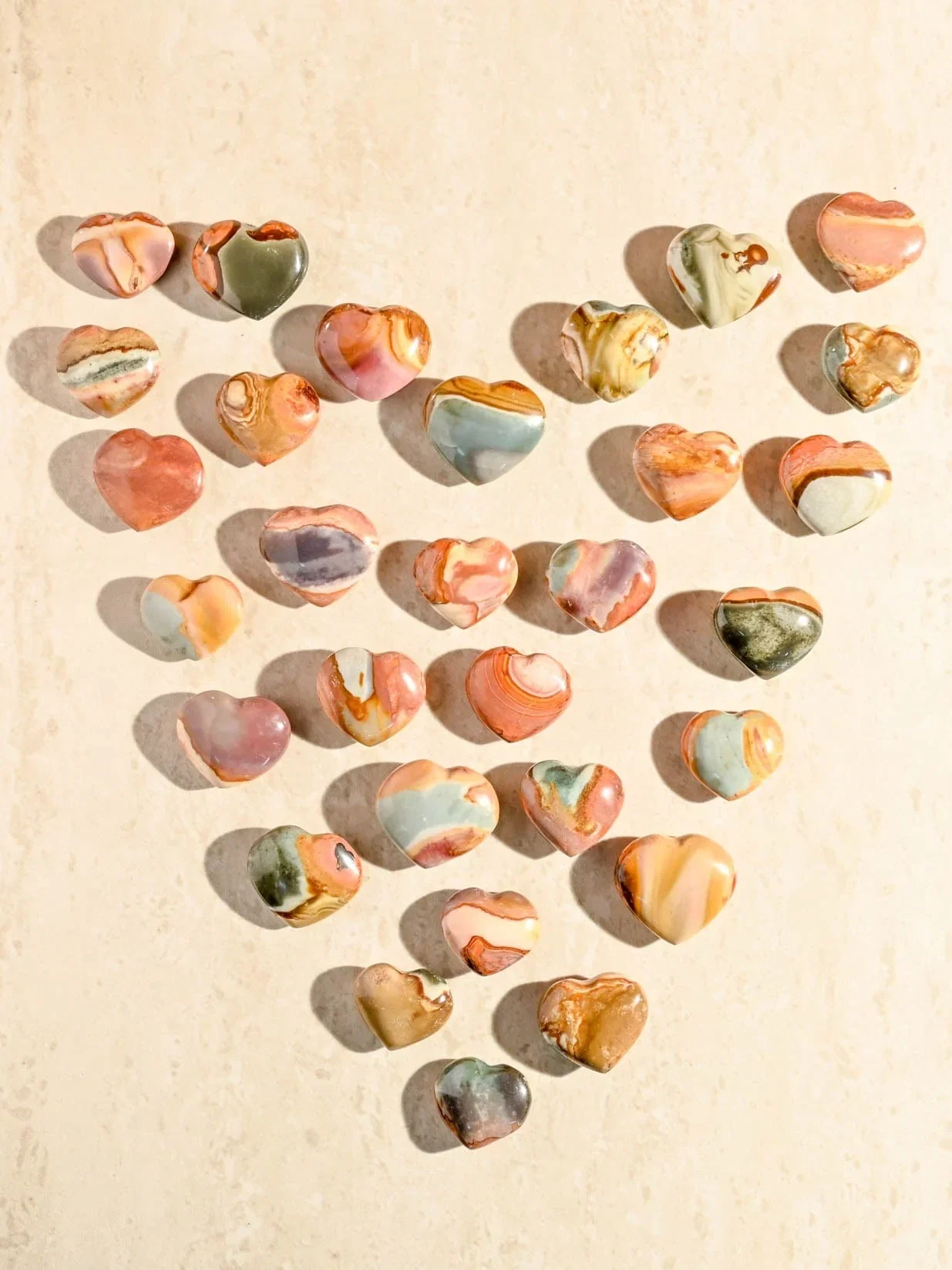Image of Polychrome Jasper Heart