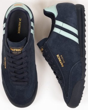 Patrick Dijon Trainers Navy/Sky Blue