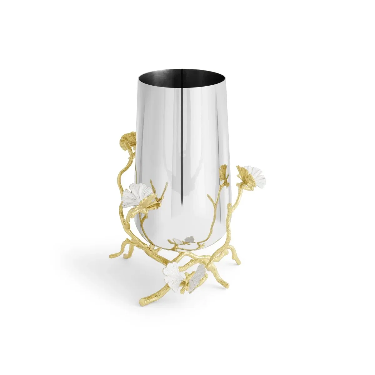 Image of Butterfly Ginkgo Gold Vase