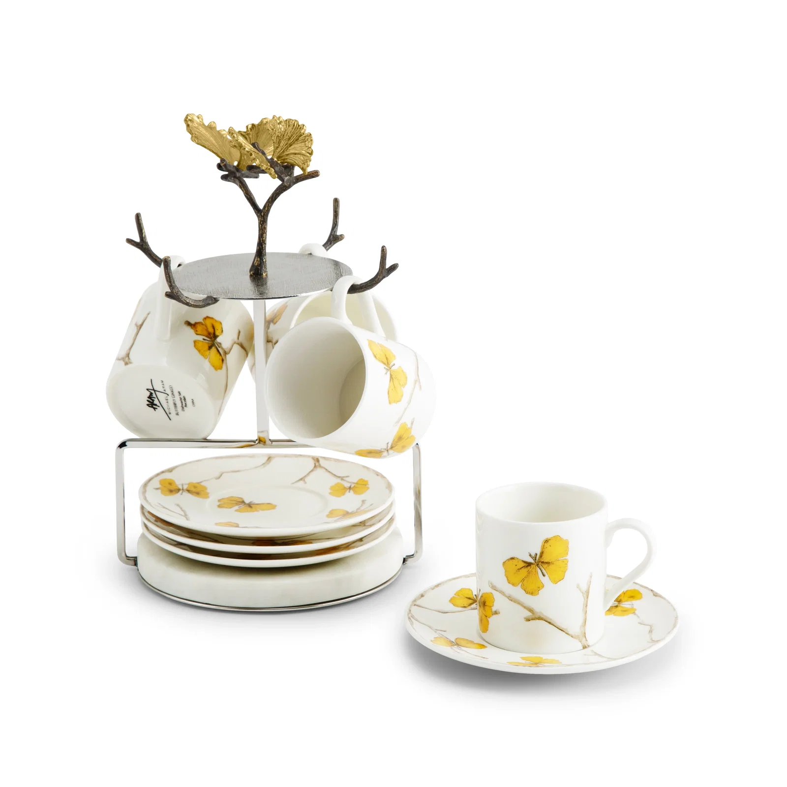 Image of Butterfly Ginkgo Gold Demitasse