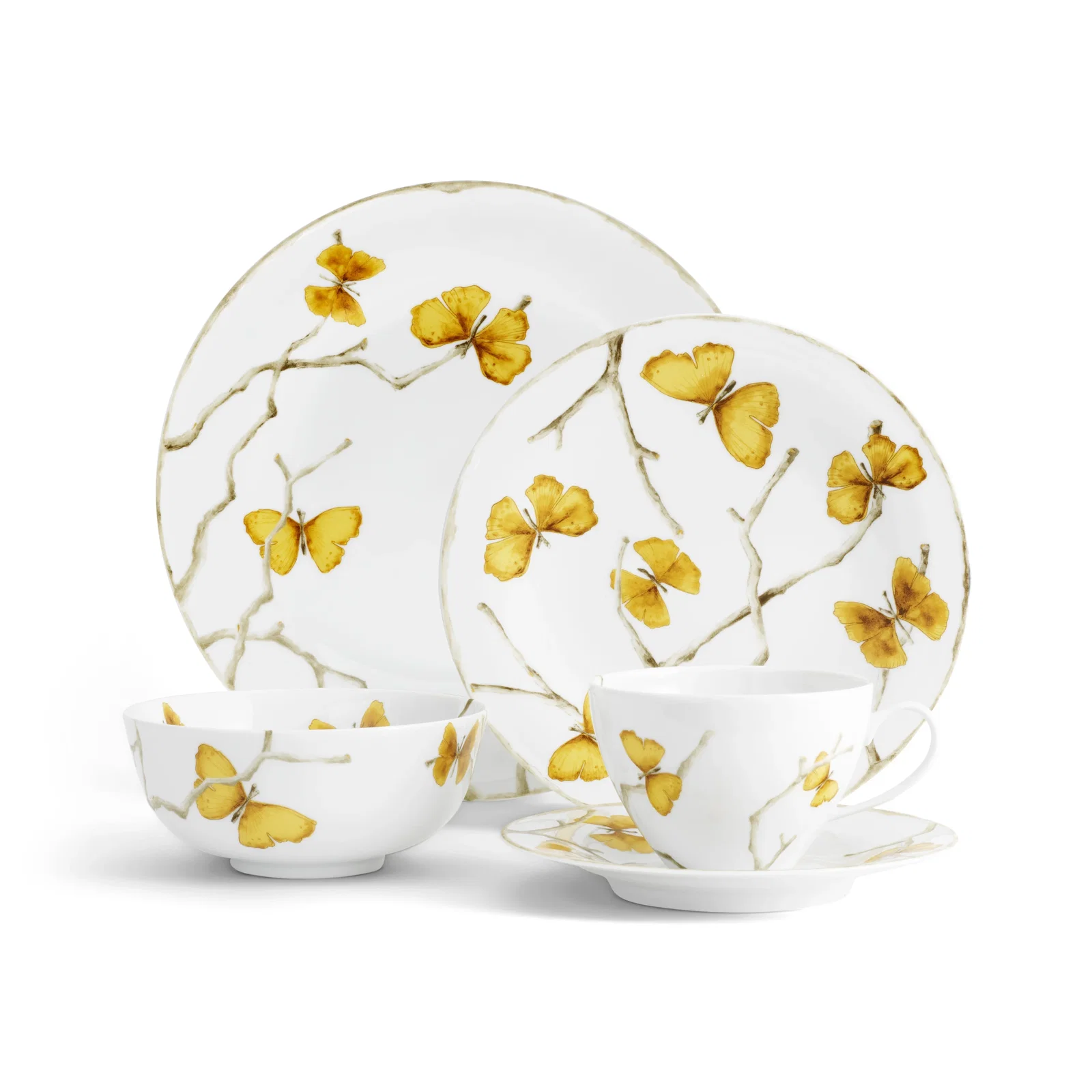 Image of Butterfly Ginkgo Gold Dinnerware