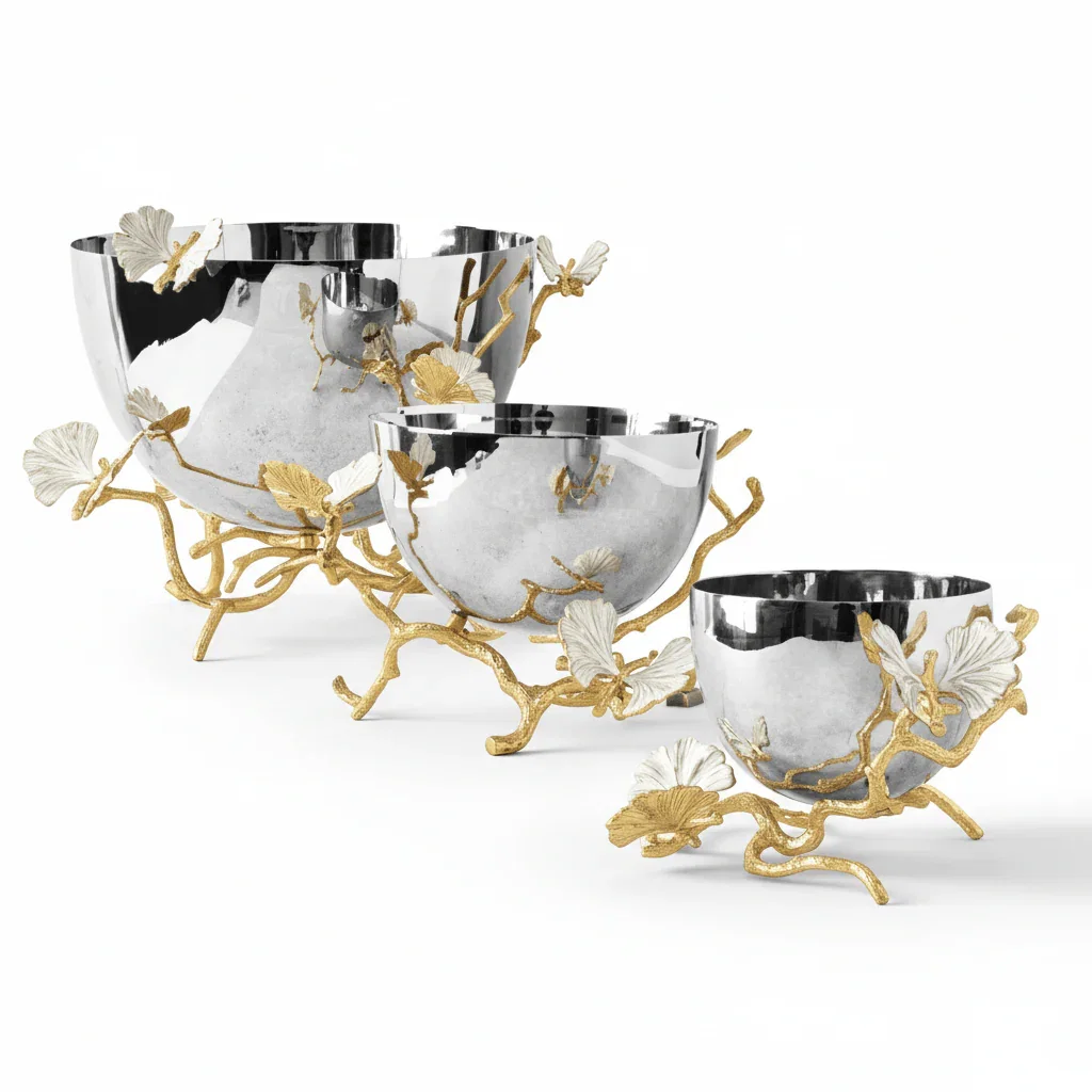 Image of Butterfly Ginkgo Gold Bowl