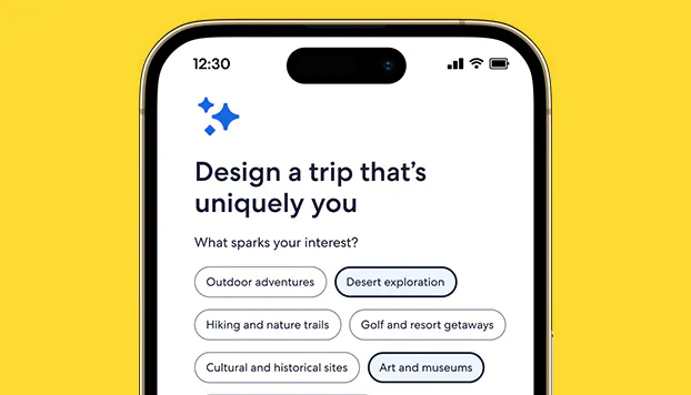 A personalized itinerary created with Expedia's AI-powered Itinerary Builder.