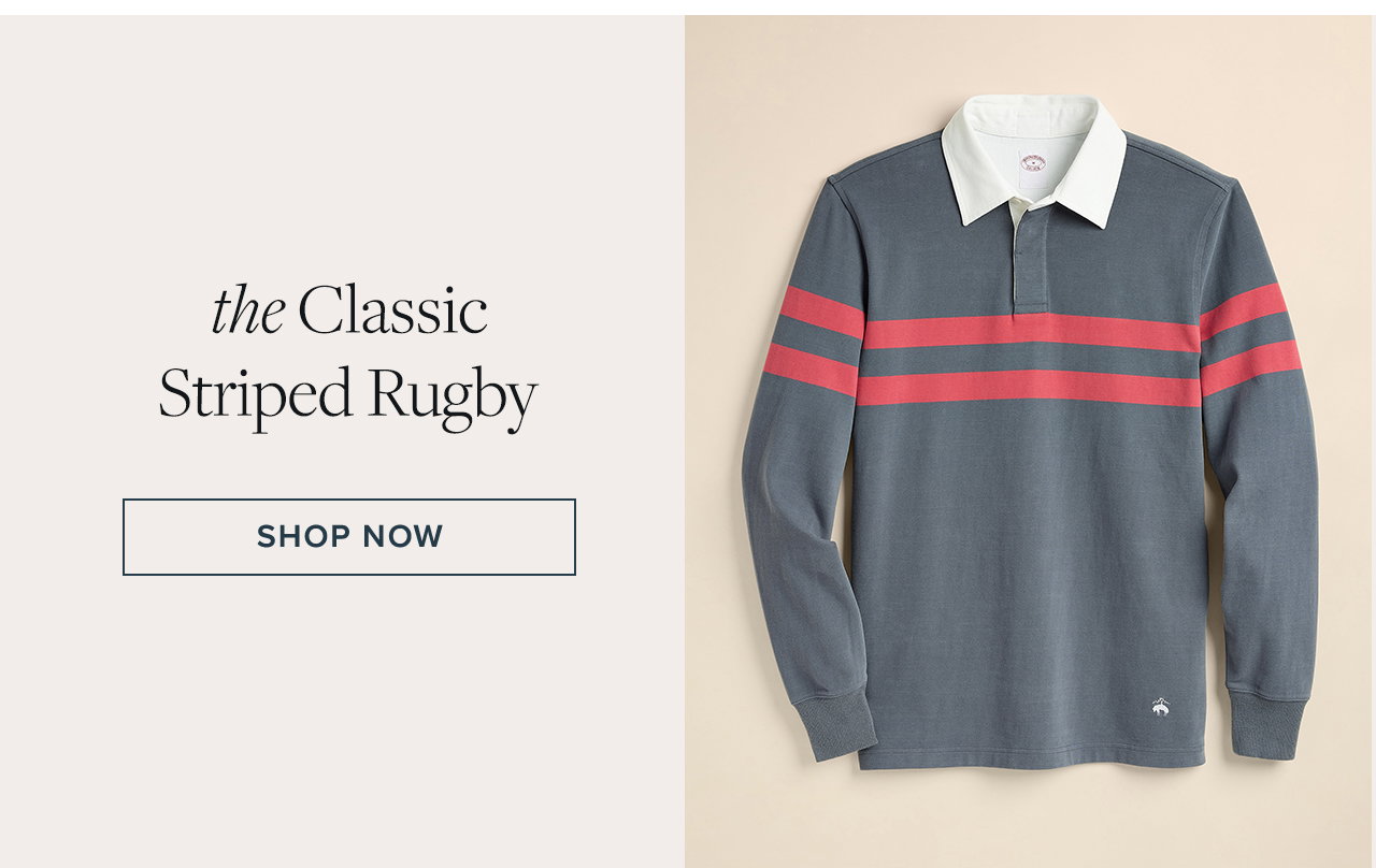 The Classic Striped Rugby Shop Now