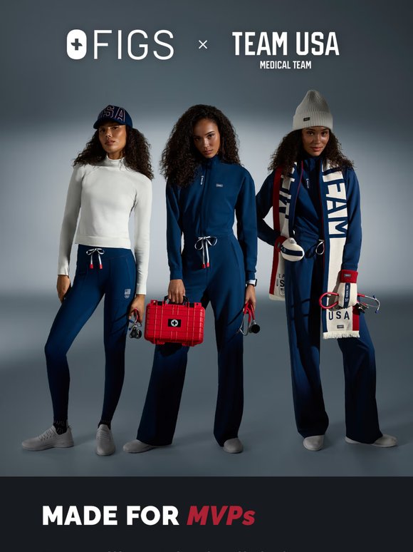 Figs First Set FIGS: Best Sellers—in all their FIGS x Team USA Glory 🥇 | Milled