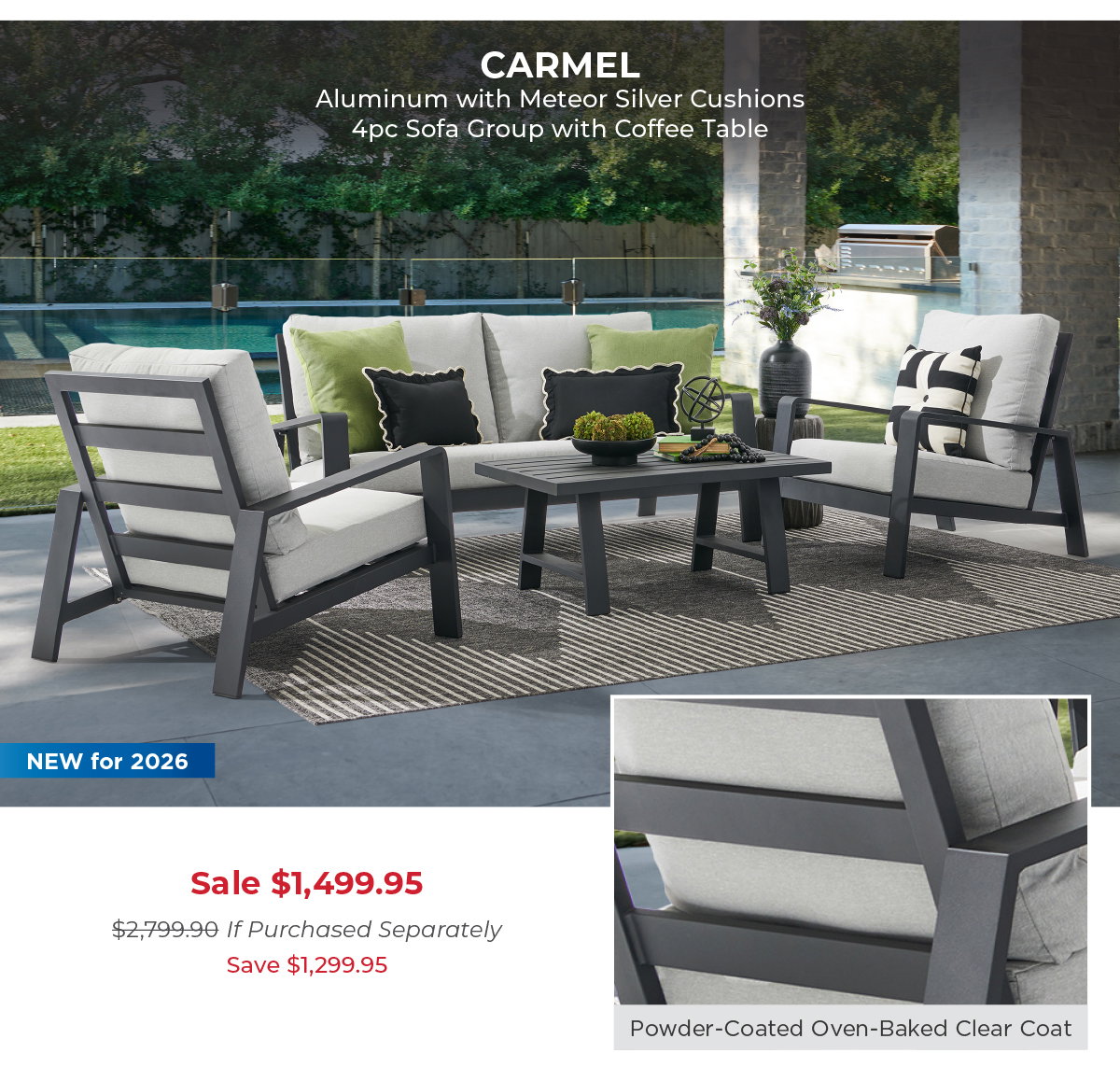 Carmel 4 PC Sofa Group 