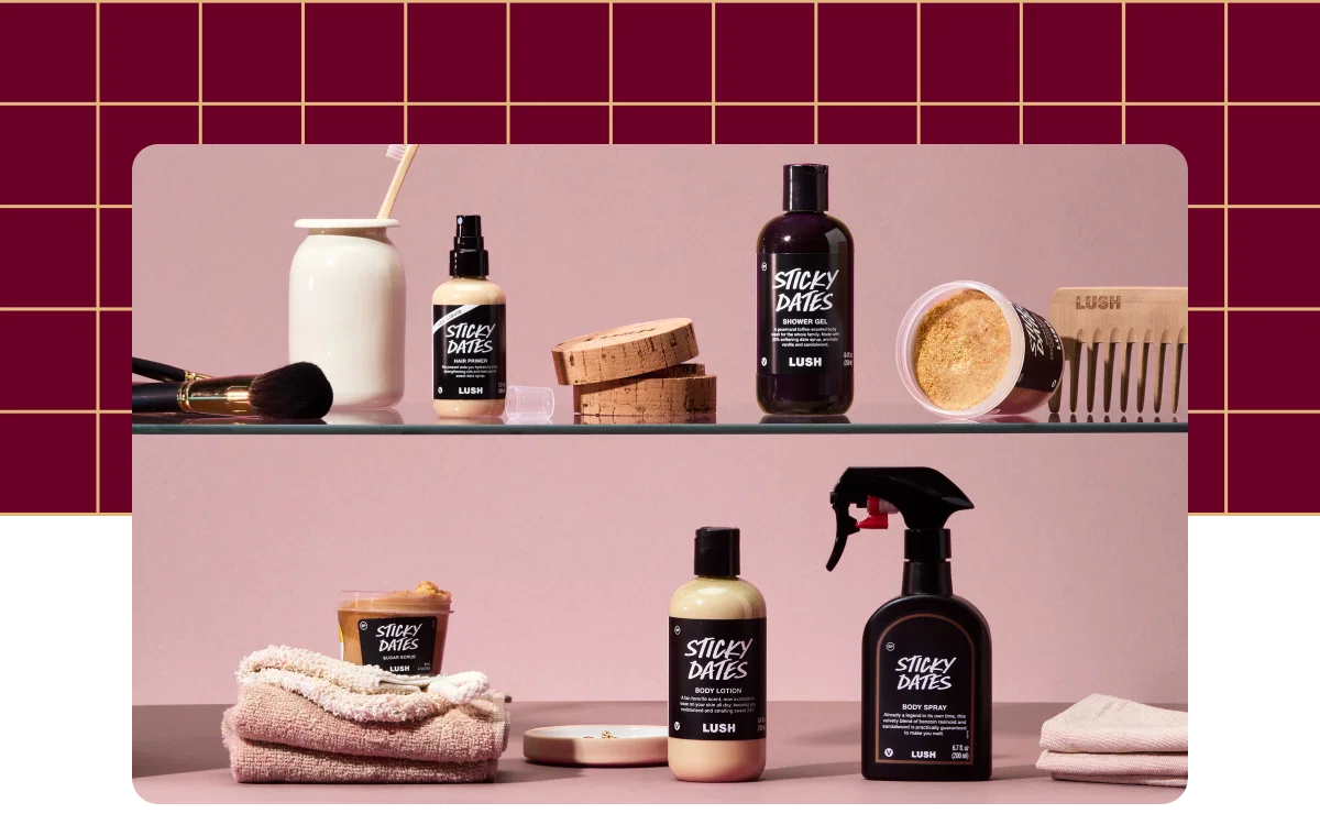 Sticky Dates Collection: Body Spray, Shower Gel, Bath Bomb, Bath Melt, Gift,