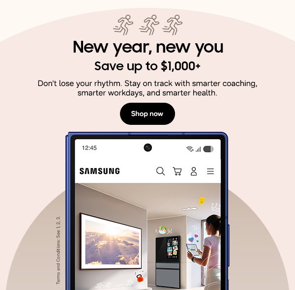New year, new you Save up to $1,000+ Don't lose your rhythm. Stay on track with smarter coaching, smarter workdays, and smarter health. Shop now 