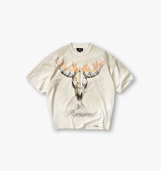 British Cowboys T-Shirt - Washed Ecru