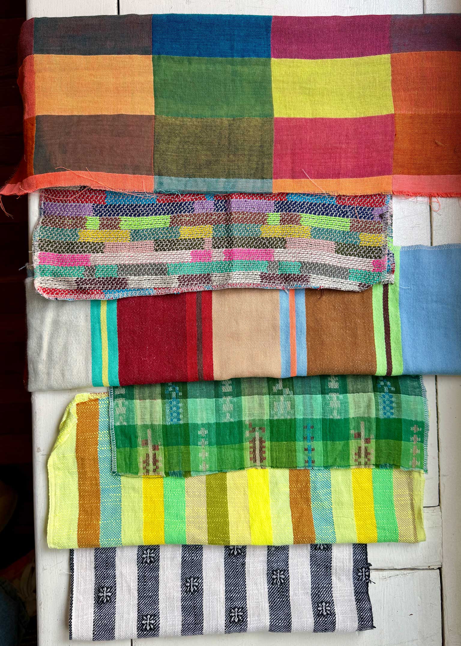 swatches of upcoming textiles