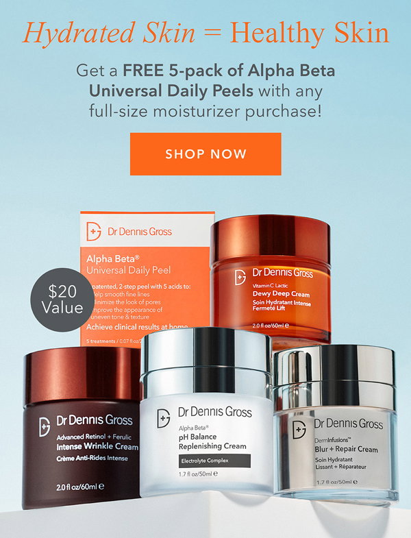 FREE 5-Pack Universal Daily Peels With Any Moisturizer